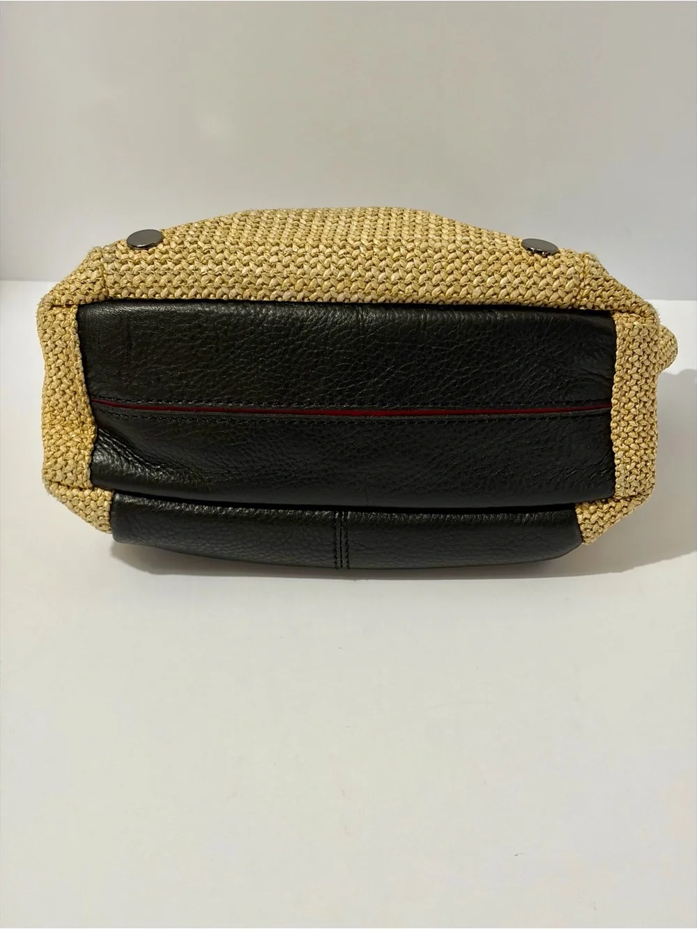 Hammitt Daniel Crossbody Clutch in Chaparral Raffia and gunmetal hardware - Picture 3 of 12